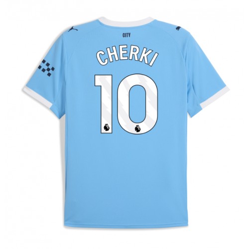 Lacne Muži Futbalové dres Manchester City Rayan Cherki #10 2025-26 Krátky Rukáv - Domáci